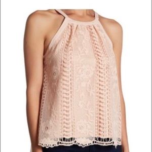 Pink Lace Top